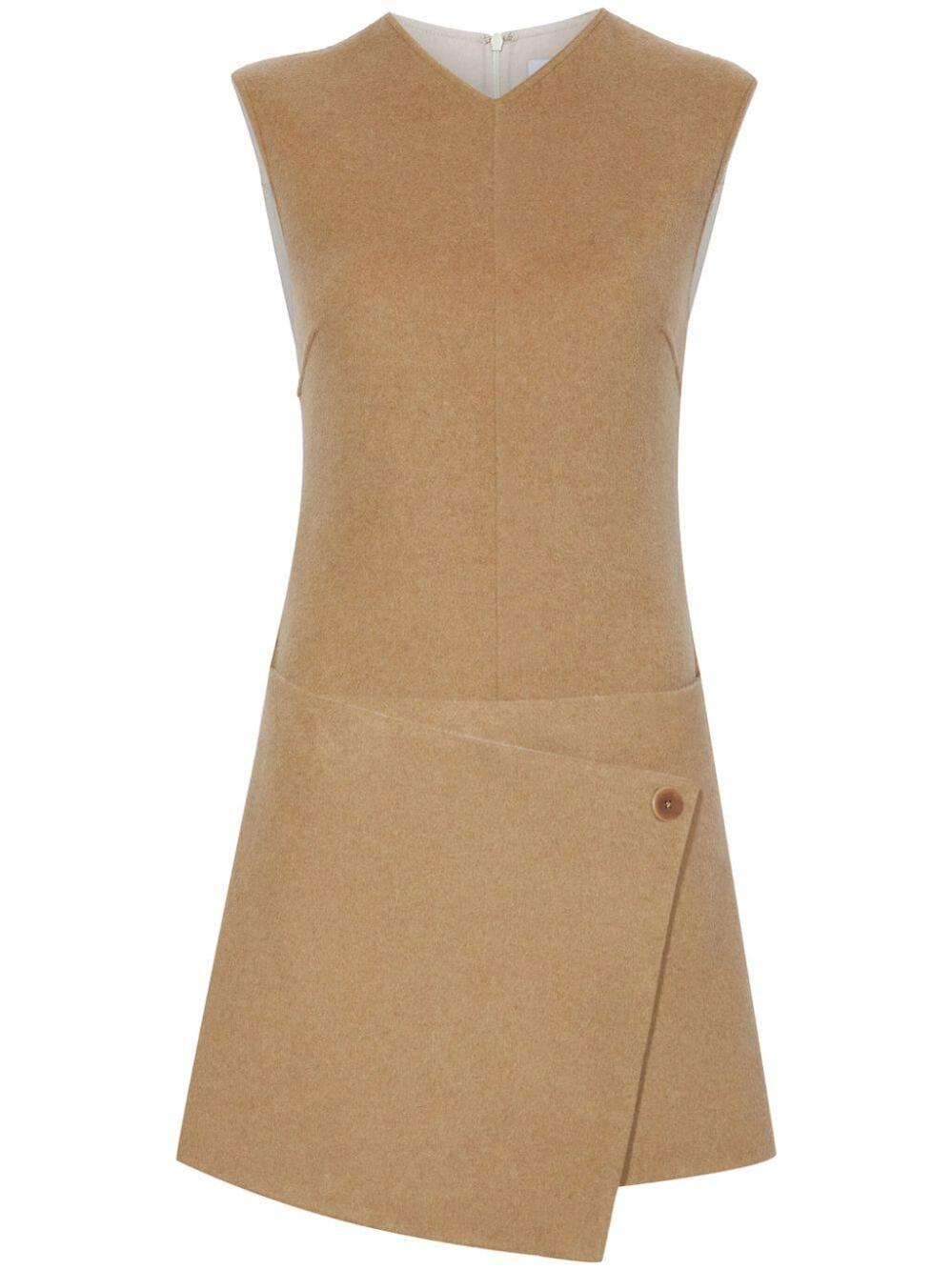 Proenza Schouler White Label Melton Mini Dress Camel 10